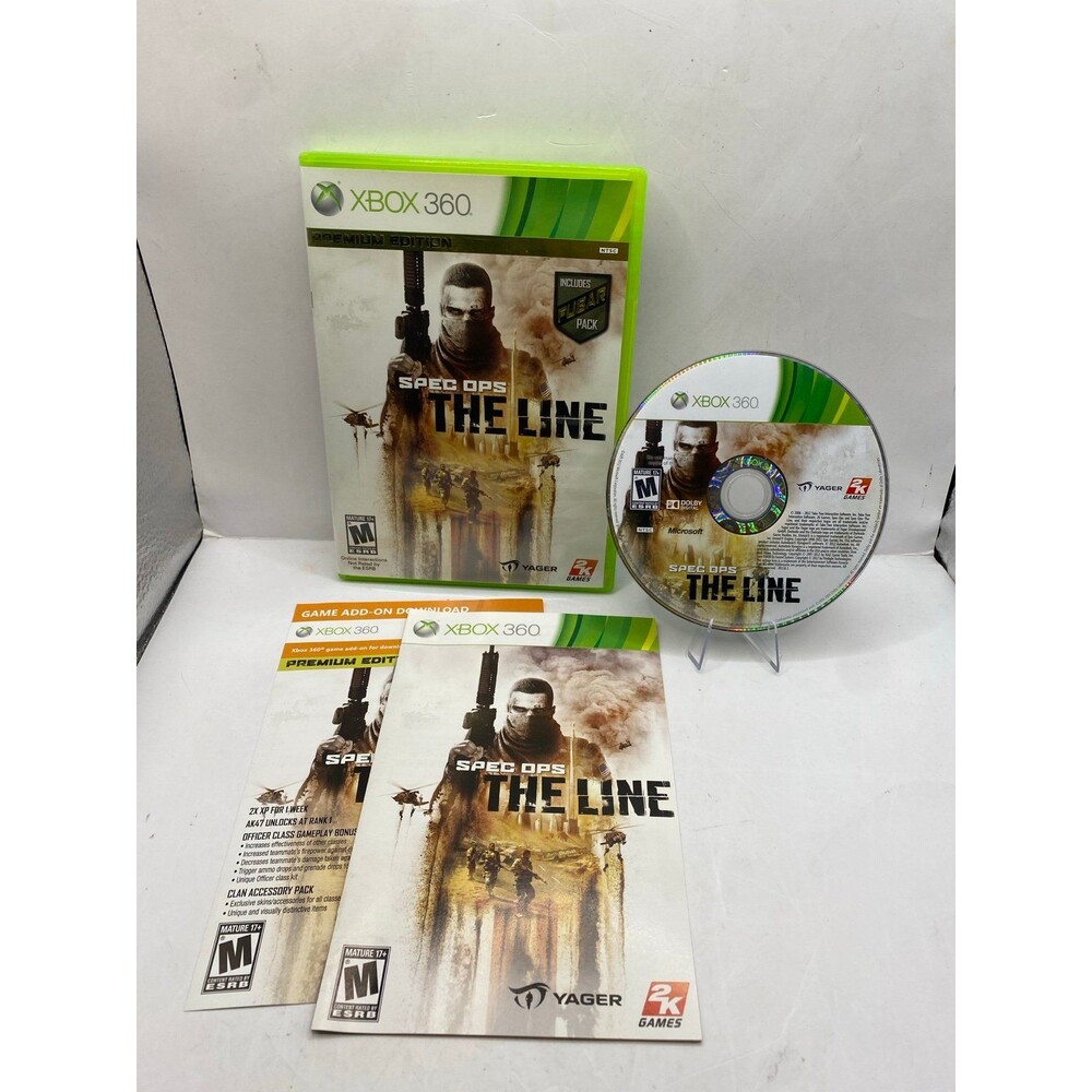 Spec Ops: The Line Premium Edition (Microsoft Xbox 360, 2012) Tested Clean